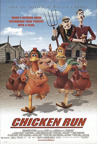 DVD cover of Chicken Run from the creators of Wallace & Gromit